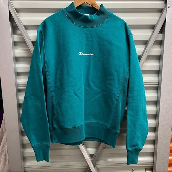 Rare Champion Reverse Weave Heavyweight Moc Neck Sweatshirt (M) - Picture 1 of 8